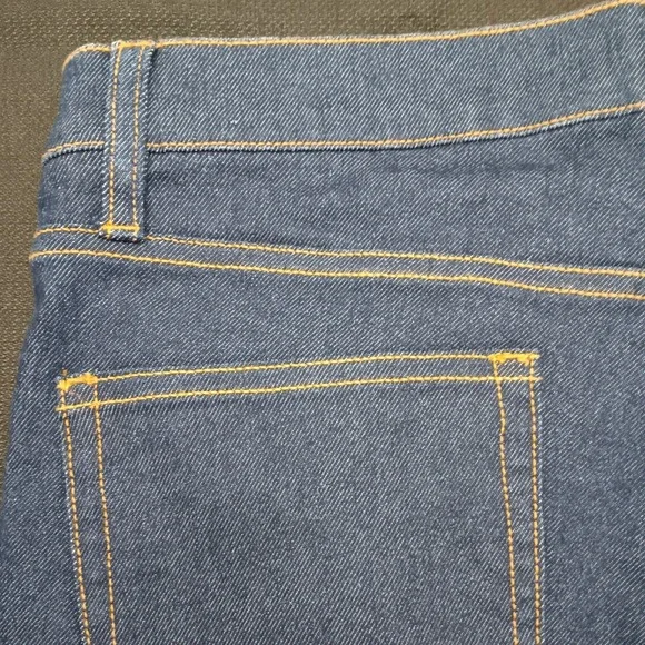 Lands End Women's Dark Wash Bootcut Denim Jeans Blue Mid Rise Size 12 Tall NEW - Picture 10 of 14